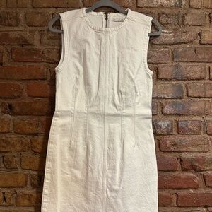 Abercrombie & Fitch Cream Midi Dress